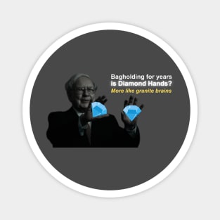 Warren Buffett "Not Diamond Hands" Wallstreetbets Magnet